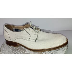 J&M, White Oxford Men Shoes, Size 9M